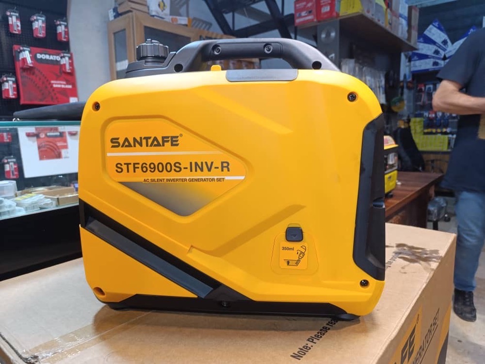 موتور برق 4 کیلو وات , سانتافه / SantaFE ,مدل STF6900s-INV-R , تکسوز بنزینی  , سایلنت