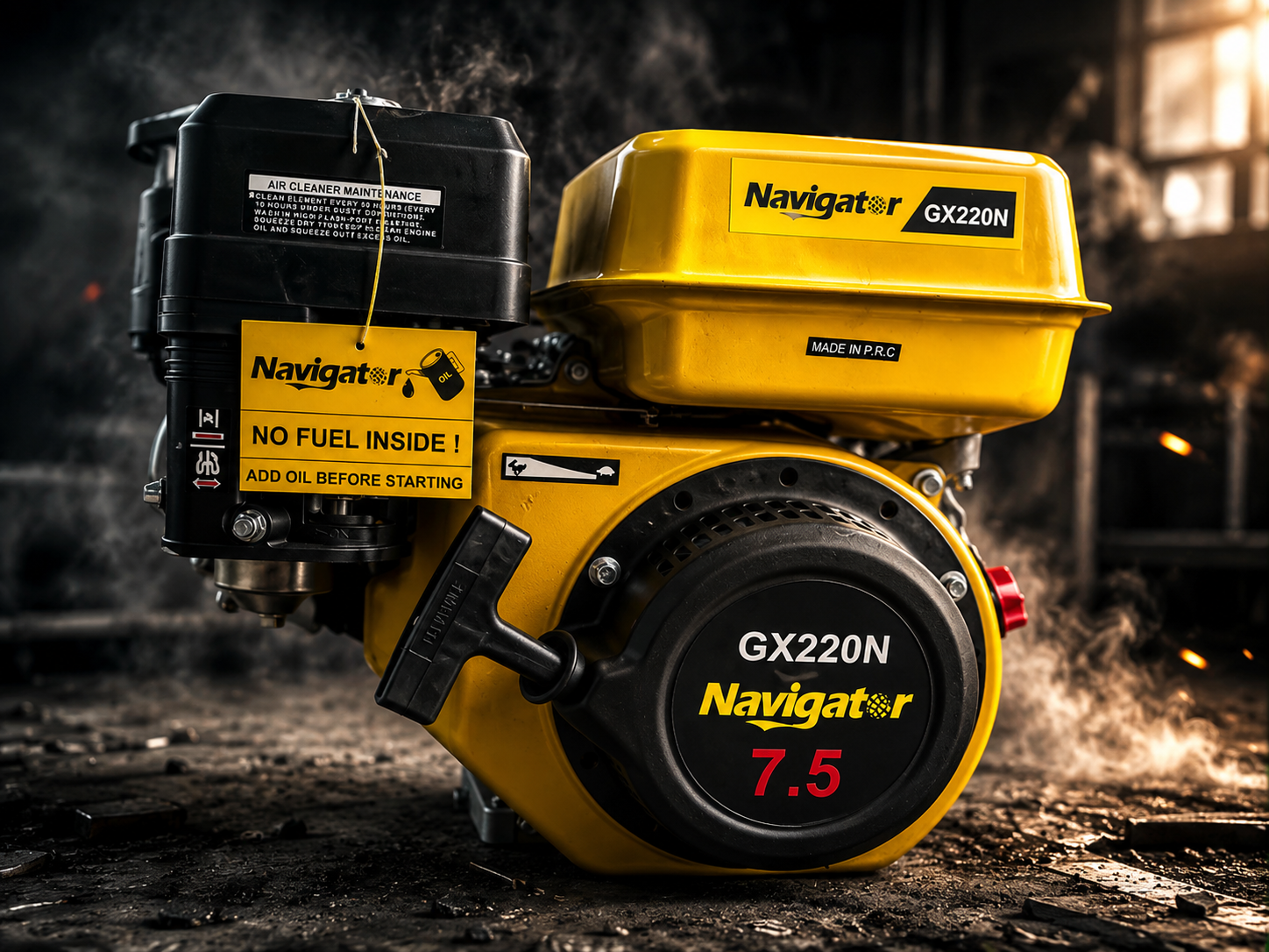 موتور تک 7.5 اسب برند نویگیتور / Navigator مدل GX220N , بنزینی , هندلی